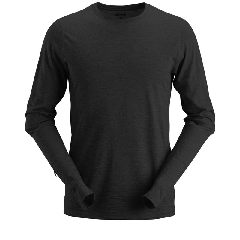 2427 T-shirt wełniany AllroundWork - długi rękaw Snickers Workwear