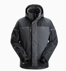 1112 Kurtka przeciwdeszczowa, ocieplana AllroundWork Snickers Workwear Kolor: Steel Grey