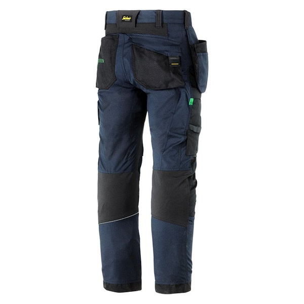 Spodnie FlexiWork 6902 z workami kieszeniowymi Snickers Workwear granatowe