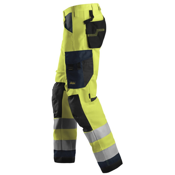 6331 Odblaskowe spodnie robocze AllroundWork+, EN 20471/2 Snickers Workwear