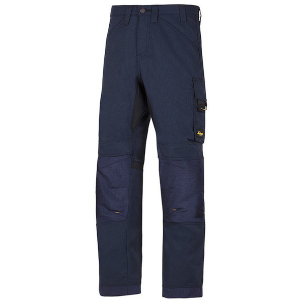 Spodnie AllroundWork 6301 BEZ WORKÓW KIESZENIOWYCH Snickers Workwear granatowe