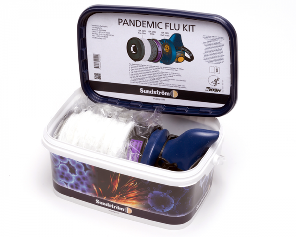 Półmaska SR 100 + filtry + pokrywa Sundstrom PANDEMIC FLU KIT H05-5812M