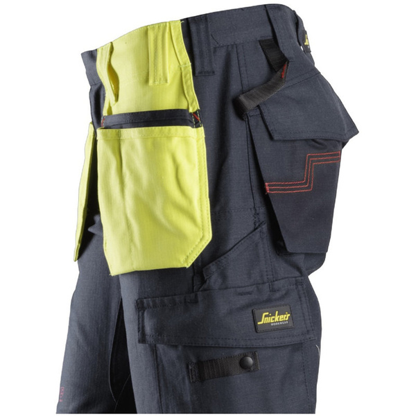 9793 Worki kieszeniowe przyszywane ProtecWork Snickers Workwear żółte