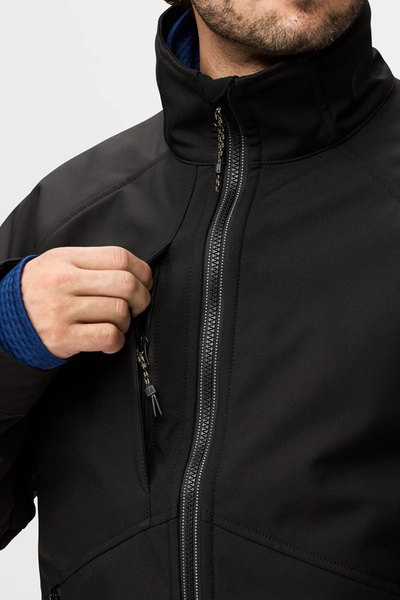 1258 Kurtka softshell AllroundWork kolor Czarny
