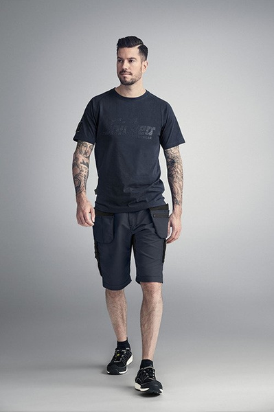6101 Spodnie Krótkie LiteWork+ 37.5®, worki kieszeniowe (kolor khaki-czarny) Snickers Workwear
