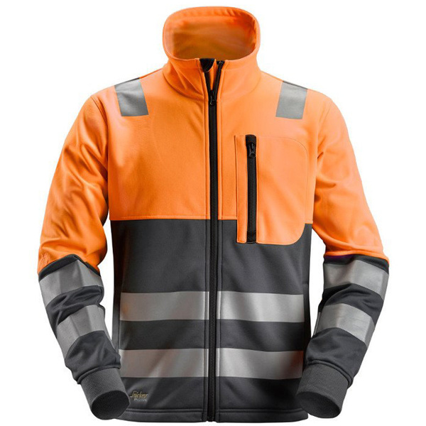 8035 Kurtka Polarowa Odblaskowa AllroundWork, EN 20471/2 Snickers Workwear pomarańczowa