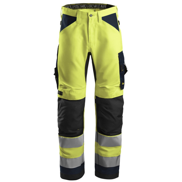 6331 Odblaskowe spodnie robocze AllroundWork+, EN 20471/2 Snickers Workwear