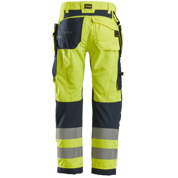 6932 Spodnie Odblaskowe FlexiWork+ z workami kieszeniowymi, EN 20471/2 Snickers Workwear