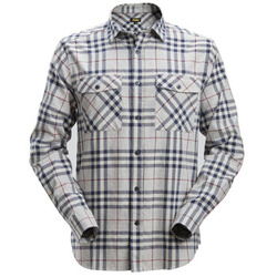 8516 Koszula flanelowa AllroundWork Snickers Workwear jasna