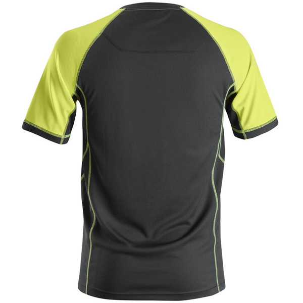 2505 T-shirt neonowy Snickers Workwear czarny