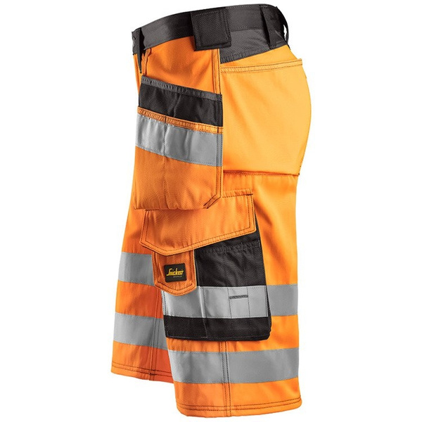 3033 Krótkie spodnie odblaskowe, EN 20471/1 (kolor pomarańczowo-czarny) Snickers Workwear