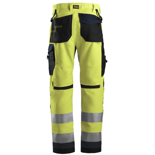 6331 Odblaskowe spodnie robocze AllroundWork+, EN 20471/2 Snickers Workwear