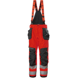 Spodnie zimowe odblaskowe Helly Hansen 71491_169 ALNA 2.0 CONSTRUCTION BIB kolor czerwony