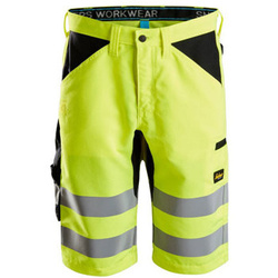 6132 Spodnie Krótkie Odblaskowe LiteWork+, EN 20471/1 (kolor żółty odblaskowy) Snickers Workwear