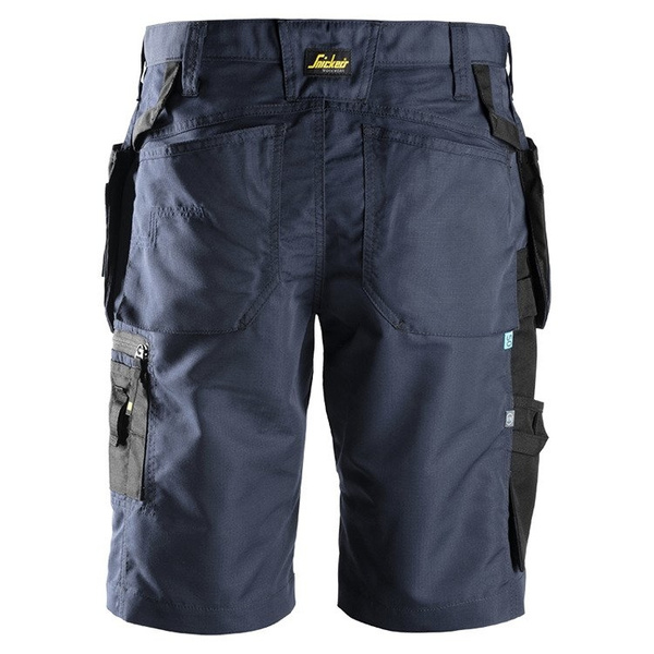 6101 Spodnie Krótkie LiteWork+ 37.5®, worki kieszeniowe (kolor granatowy) Snickers Workwear