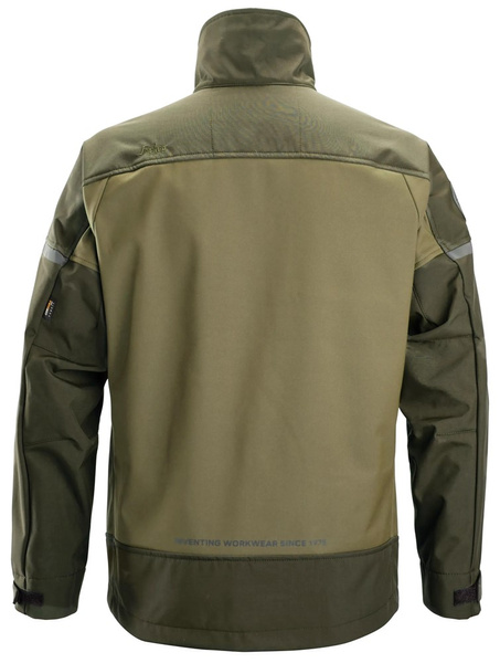 1216 Kurtka softshell stretch AllroundWork Snickers Workwear kolor Khaki Green