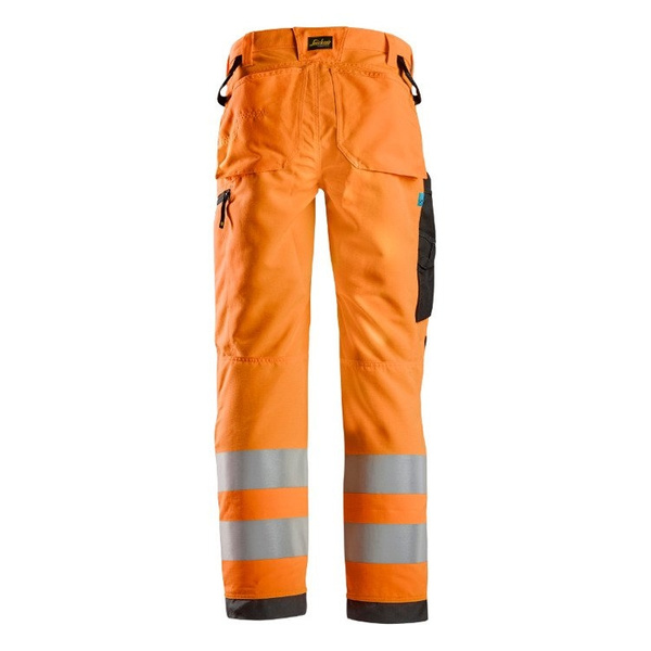 6332 Spodnie Odblaskowe LiteWork+, EN 20471/2 (kolor pomarańczowy odblaskowy) Snickers Workwear