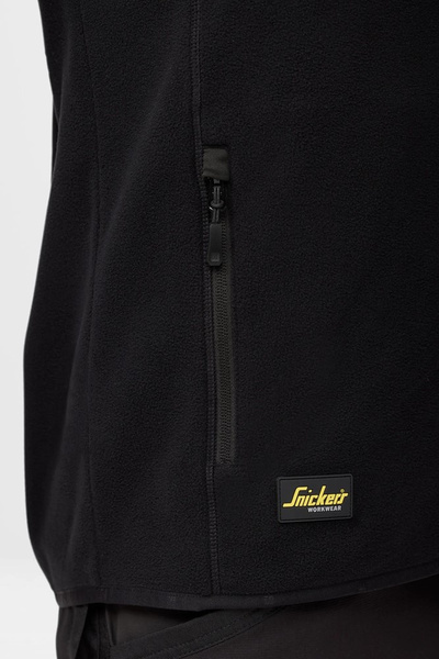 Kurtka polarowa Polartec® Shed Less z długim suwakiem 8422 Kolor Black