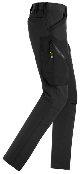 Damskie spodnie full stretch FlexiWork bez kieszeni nakolannikowych Snickers Workwear 68770404