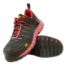 CAT FOOTWEAR buty ochronne BYWAY CT S1P HRO SRC kolor czarno-czerwony