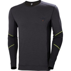 Koszulka termoaktywna Helly Hansen 75106_999 HH LIFA Merino kolor czarny