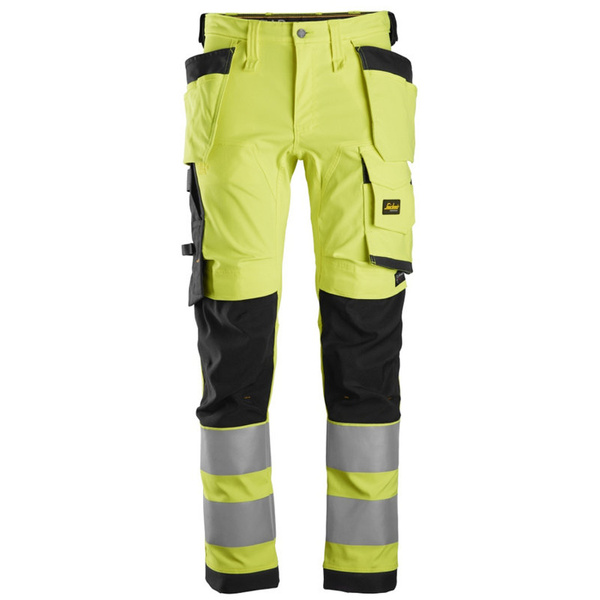 6243 Spodnie Odblaskowe Stretch AllroundWork z workami kieszeniowymi, EN 20471/2 Snickers Workwear