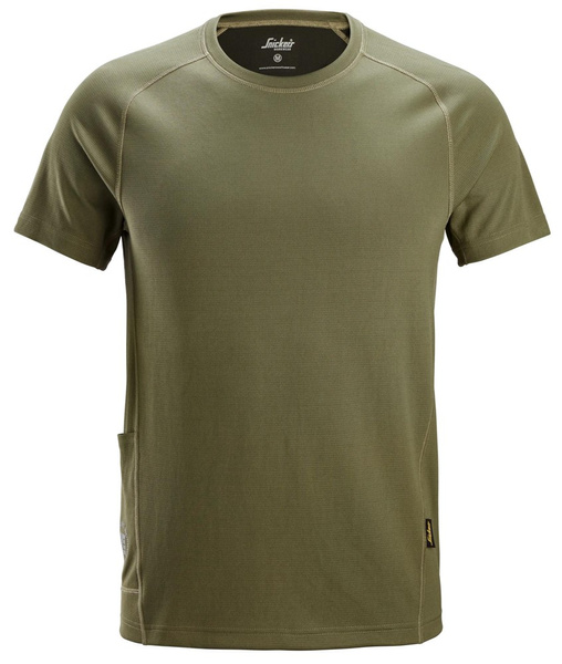 2556 T-shirt Stay Fresh Snickers Workwear Kolor Khaki Green