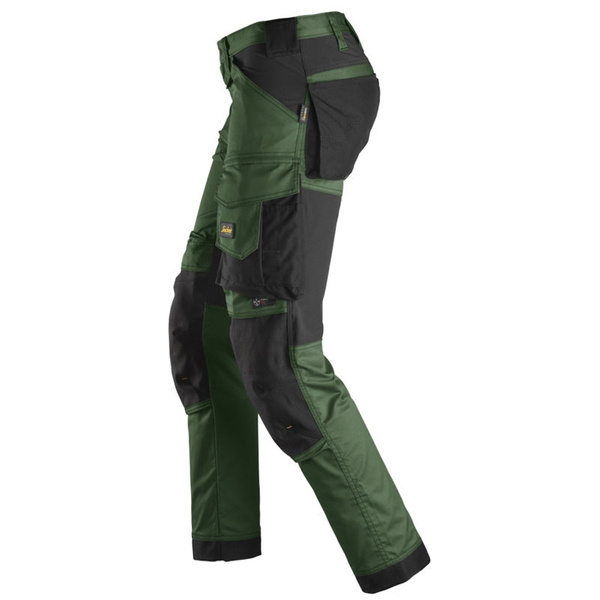 6341 Spodnie Stretch AllroundWork Snickers Workwear zielone