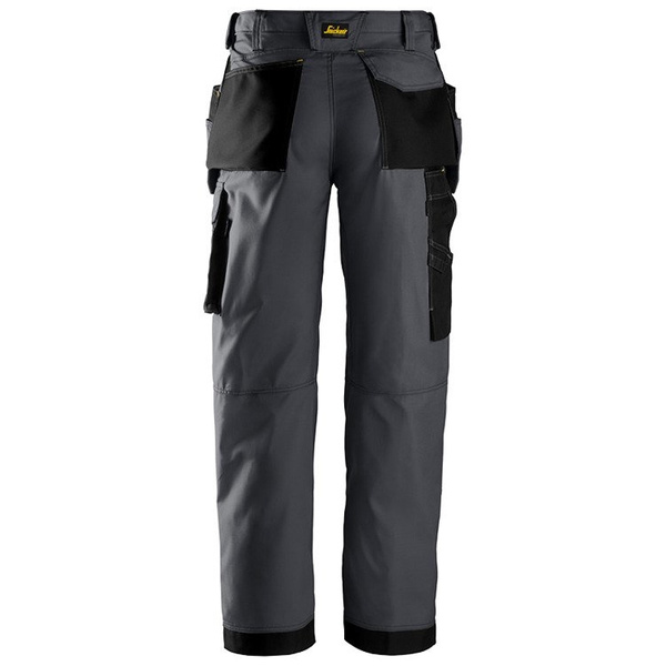 3213 Spodnie Rip-Stop z workami kieszeniowymi (kolor stalowo-czarny) Snickers Workwear