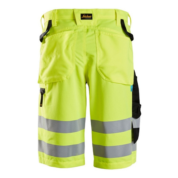 6132 Spodnie Krótkie Odblaskowe LiteWork+, EN 20471/1 (kolor żółty odblaskowy) Snickers Workwear