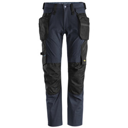 6208 Spodnie LiteWork+ z odłączanymi workami kieszeniowymi Snickers Workwear granatowe