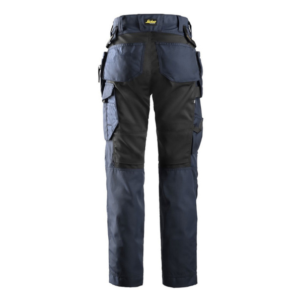 6701 Spodnie AllroundWork+ z workami kieszeniowymi - damskie kolor granatowo-czarny Snickers Workwear