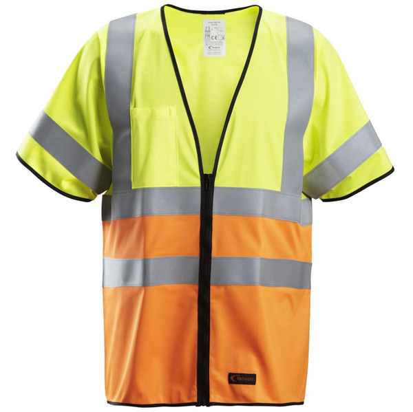 4361 Kamizelka Odblaskowa ProtecWork, klasa 3 Snickers Workwear żółto-pomarańczowa