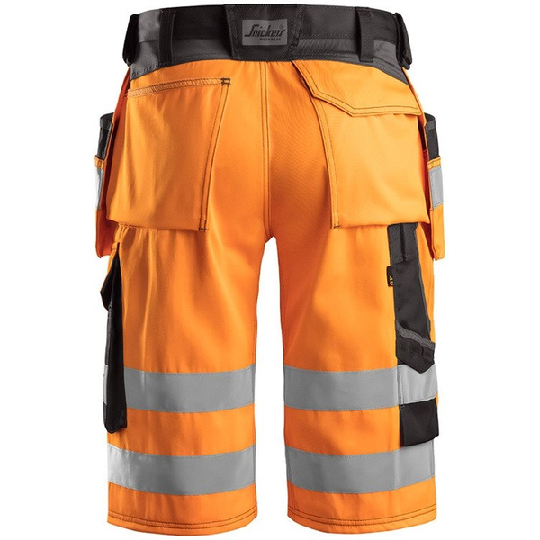 3033 Krótkie spodnie odblaskowe, EN 20471/1 (kolor pomarańczowo-czarny) Snickers Workwear