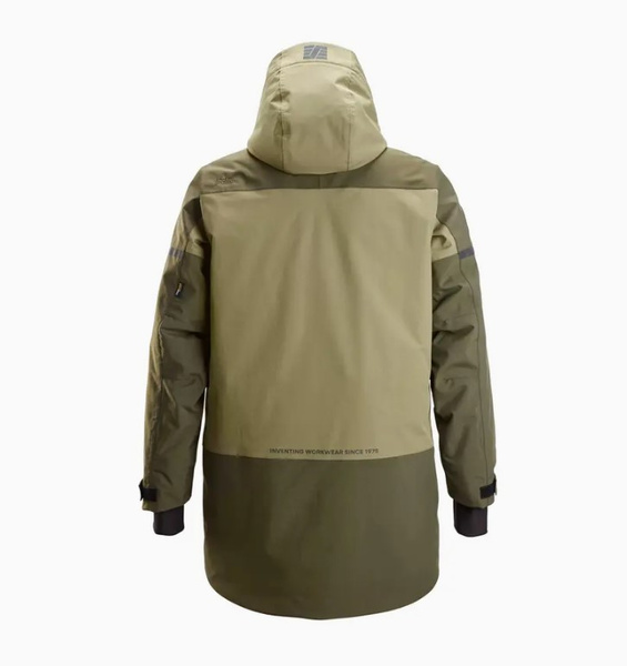 1801 Parka przeciwdeszczowa, ocieplana AllroundWork Snickers Workwear Kolor: Khaki Green