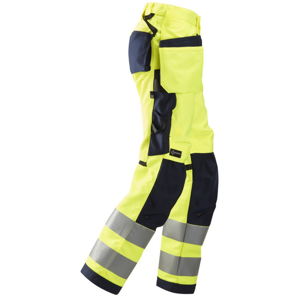 6730 Spodnie Odblaskowe AllroundWork+ z workami kieszeniowymi — damskie, EN 20471/2 Snickers Workwear