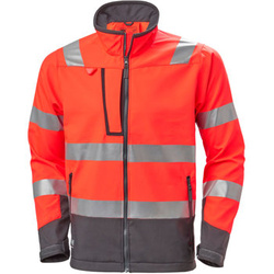 Kurtka odblaskowa Helly Hansen 74095_169 ALNA 2.0 HI VIS SOFTSHELLL kolor czerwony