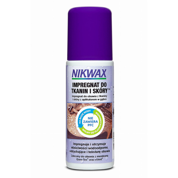 Impregnat do obuwia - tkanina i skóra spray-on (gąbka) 125ml Nikwax 791