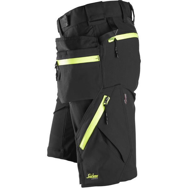 Spodnie Krótkie Soft Shell Stretch FlexiWork+ z workami kieszeniowymi Snickers Workwear 61400467